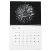 Calendrier Backyard Flowers In Black And White 20 (Feb 2026)