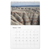 Calendrier Badlands du Dakota du Sud (Feb 2026)
