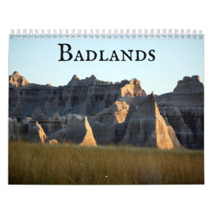 Calendrier Badlands du Dakota du Sud