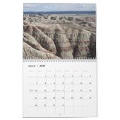 Calendrier Badlands du Dakota du Sud (Mar 2027)