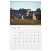 Calendrier Badlands du Dakota du Sud (Feb 2027)