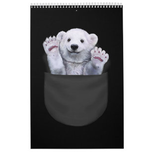 Calendrier Bague D'Ours Polaire De L'Ours De Poche Lover