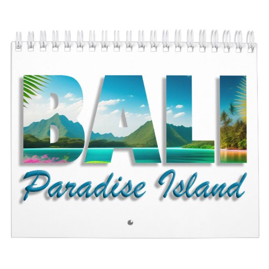 Calendrier Bali Indonésie est Paradise Island 12 mois (Protection)