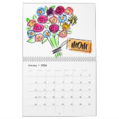 Calendrier Balise Fleurs pour maman (Jan 2026)