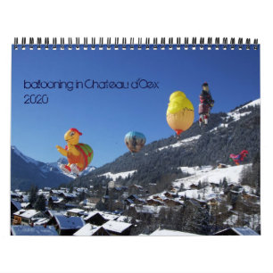Calendrier ballon en Château d'Oex -