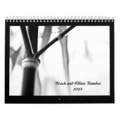 Calendrier Bambou noir et blanc Zen 2025 (Protection)