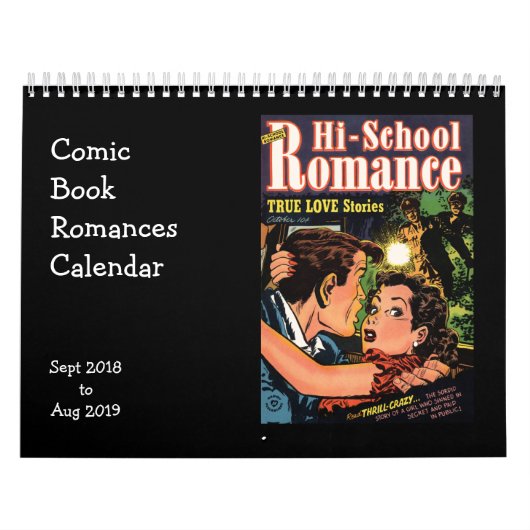 Calendrier Bande dessinée Romances en septembre 2018 (Protection)