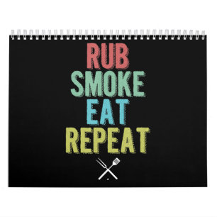 Calendrier Barbecue BBBQ Grill Master Grilling Viande Fumeur