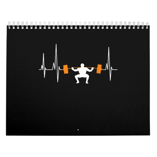 Calendrier Barbell Poids Heartbeat Bodybuilding (Protection)