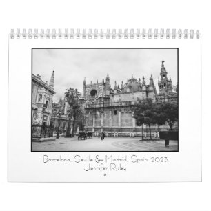 Calendrier Barcelone, Séville et Madrid, Espagne - Calendrie
