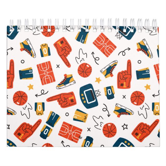 Calendrier Basket-ball Motif sans joint (Protection)