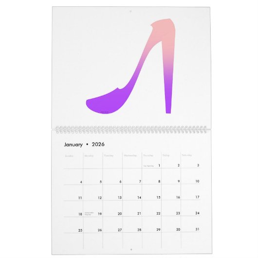 Calendrier Baskets Et Chaussures Amusants (Jan 2026)