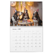 Calendrier Basset Hound (Jan 2027)