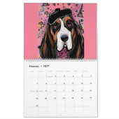 CALENDRIER BASSET HOUND (Feb 2027)