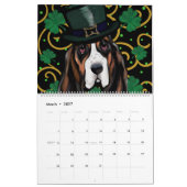 Calendrier Basset hound (Mar 2027)