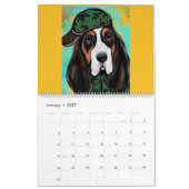 Calendrier Basset hound (Jan 2027)