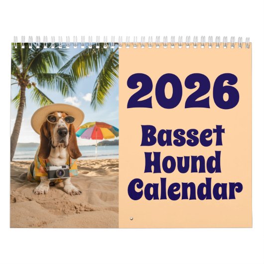 Calendrier Basset Hound Calendar (Protection)
