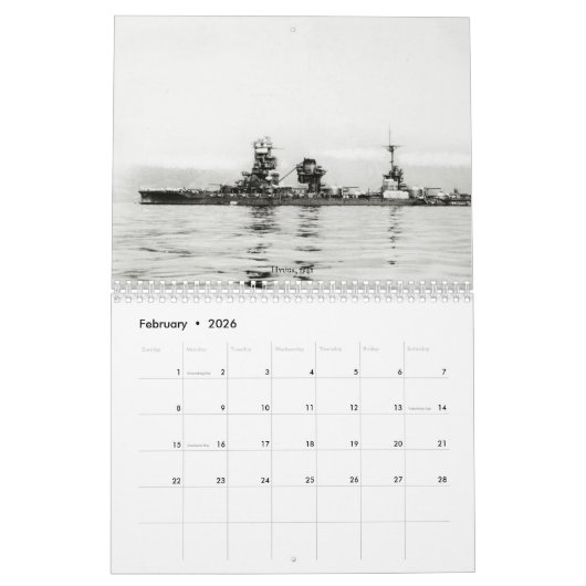 Calendrier Bataillon japonais de la Seconde Guerre mondiale (Feb 2026)