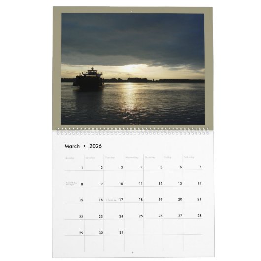 Calendrier Bateaux (Mar 2026)