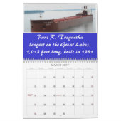 Calendrier Bateaux de, grands, lacs (Mar 2027)