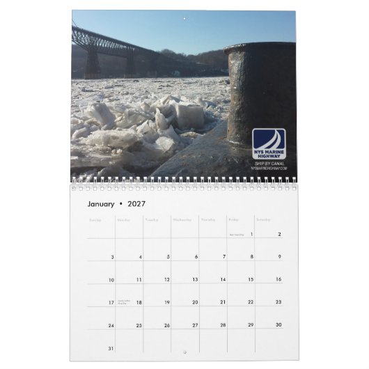 Calendrier - bateaux marins de traction subite de (Jan 2027)