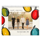 Calendrier Bauble Ornament Sketches Photo Cadeau de Noël (Protection)