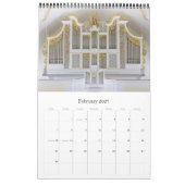 Calendrier Bavarian organ calendar (Feb 2027)