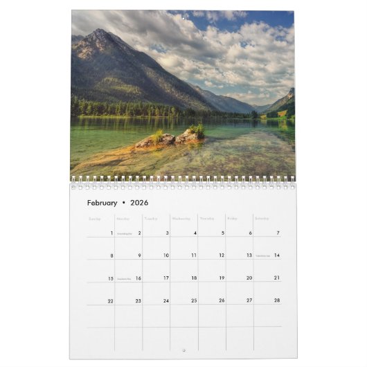 Calendrier Bavière 2024 (Feb 2026)