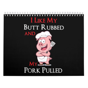 Calendrier BBQ BBQ J'Aime Mon Beurre Et Mon Porc Tiré