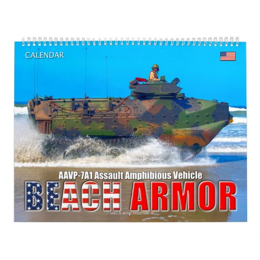 Calendrier BEACH ARMOR - Véhicule amphibie d'assaut (Protection)