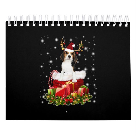 Calendrier Beagle Reindeer présent cadeau de Noël (Protection)