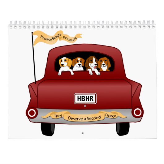 Calendrier Beagles et Buddies 2026 (Dos)
