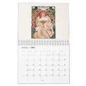 CALENDRIER : BEAU ART : ALPHONSE MUCHA (Jan 2026)