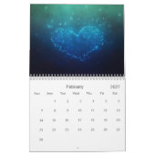 Calendrier Beau Coeurs Romantiques 2023 (Feb 2027)