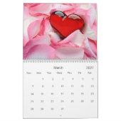 Calendrier Beau Coeurs Romantiques 2023 (Mar 2027)