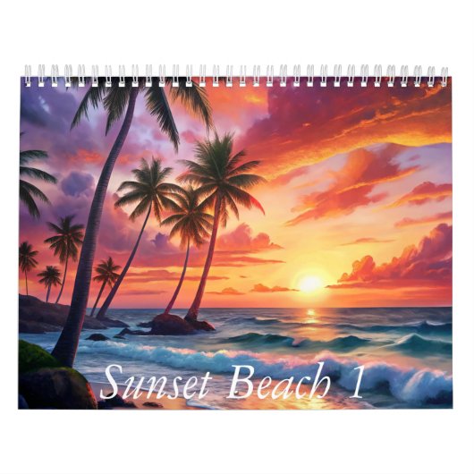 Calendrier Beau coucher de soleil (Protection)