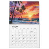 Calendrier Beau coucher de soleil (Jan 2027)