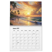 Calendrier Beau coucher de soleil (Jan 2027)