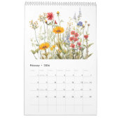 Calendrier Beau jardin botanique Fleur sauvage (Feb 2026)