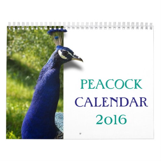 Calendrier Beau paon 2016 (Protection)