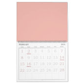 Calendrier Beau Rose (Feb 2026)