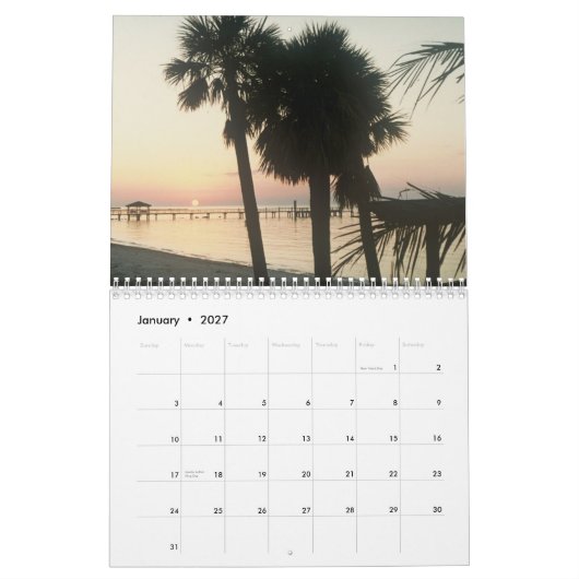 Calendrier Beauté de Key West par Scott S. Jones (Jan 2027)