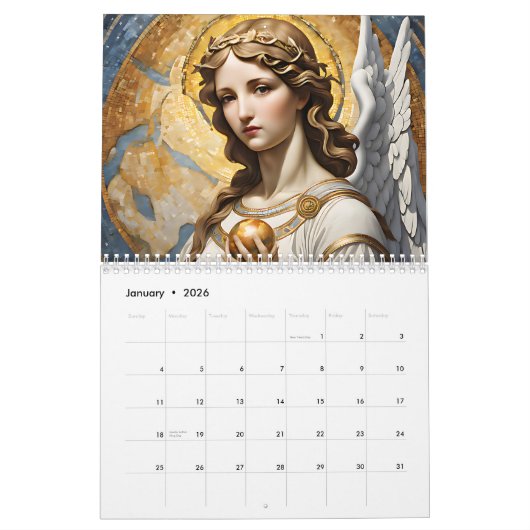 Calendrier Beautiful Angels  Calendar (Jan 2026)
