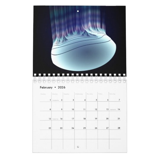Calendrier Beautiful Calendar 2022 with Fractal Art (Feb 2026)