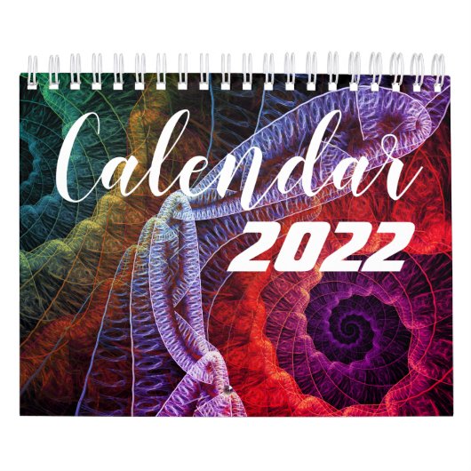 Calendrier Beautiful Calendar 2022 with Fractal Art (Protection)