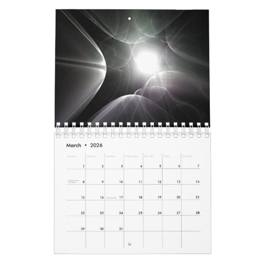 Calendrier Beautiful Calendar 2022 with Fractal Art (Mar 2026)