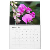 Calendrier Beautiful Flowers Floral Calendar (Feb 2026)