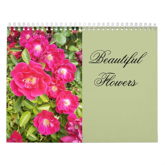 Calendrier Beautiful Flowers Floral Calendar (Protection)