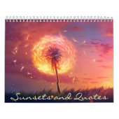 Calendrier Beaux couchers de soleil et citations (Protection)