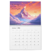 Calendrier Beaux couchers de soleil et citations (Jan 2026)